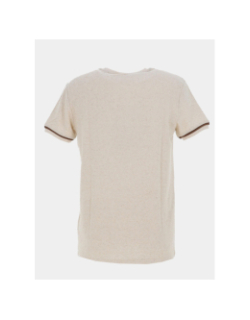 T-shirt stretch signature tasova beige homme - Benson & Cherry