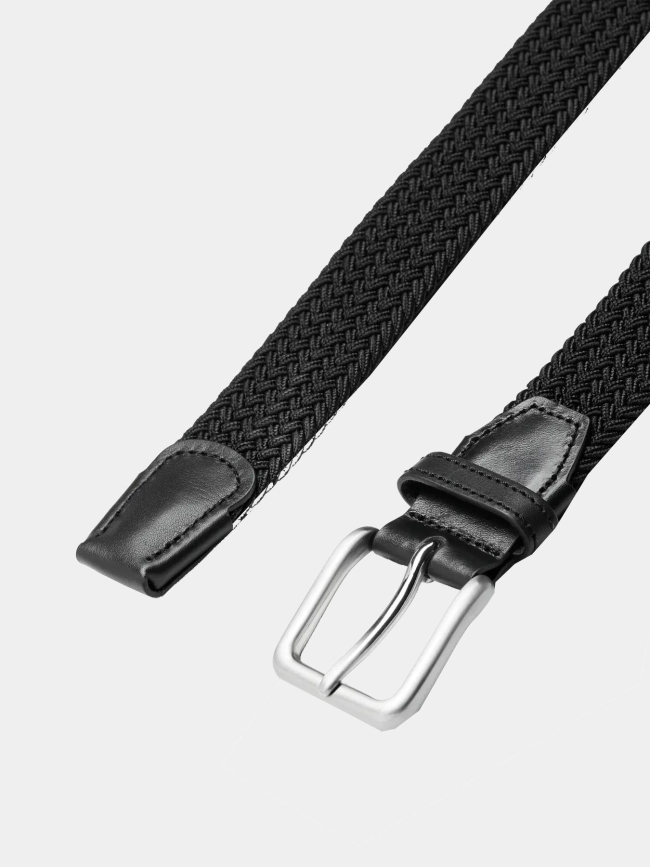 Ceinture tressée stretch spring noir homme - Jack & Jones