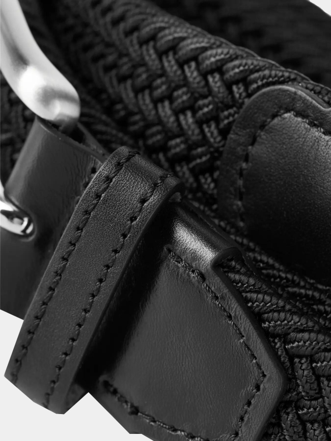 Ceinture tressée stretch spring noir homme - Jack & Jones