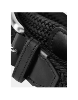 Ceinture tressée stretch spring noir homme - Jack & Jones