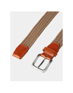 Ceinture tressée stretch spring marron homme - Jack & Jones