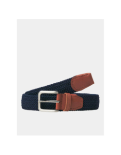 Ceinture tressée stretch spring bleu marine homme - Jack & Jones