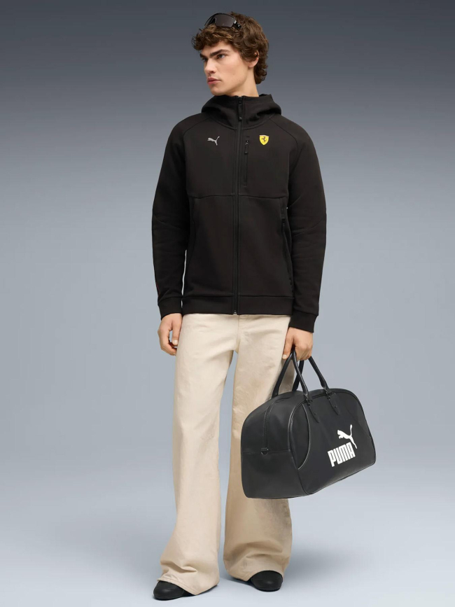 Sweat à capuche zippé pumatech ferrari noir homme - Puma