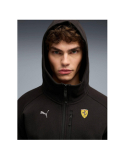 Sweat à capuche zippé pumatech ferrari noir homme - Puma