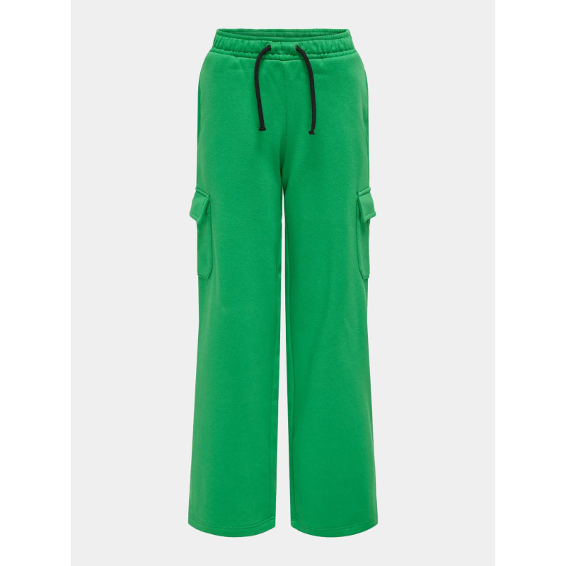 Pantalon jogging cargo wide leg koganna vert fille - Only