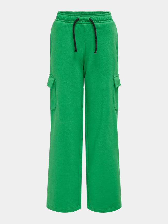 Pantalon jogging cargo wide leg koganna vert fille - Only
