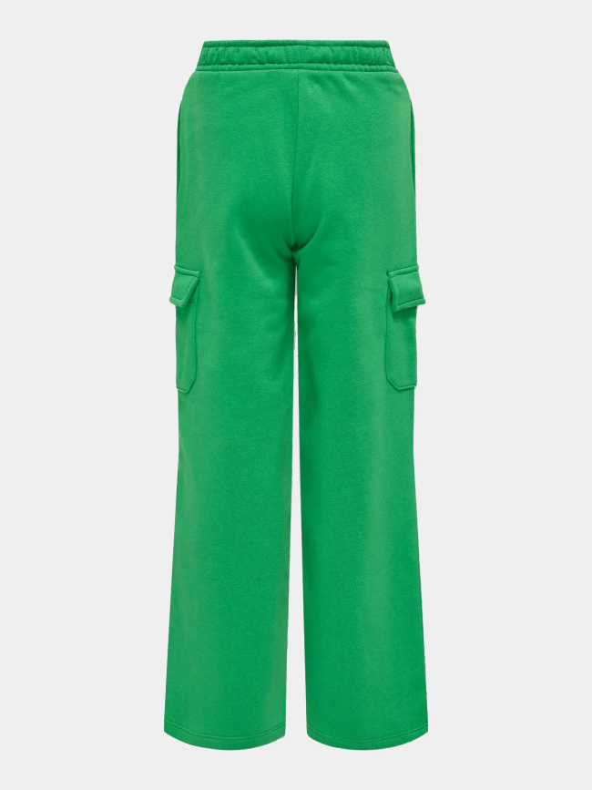 Pantalon jogging cargo wide leg koganna vert fille - Only