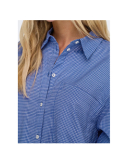 Chemise à carreaux onlmaggie bleu femme - Only