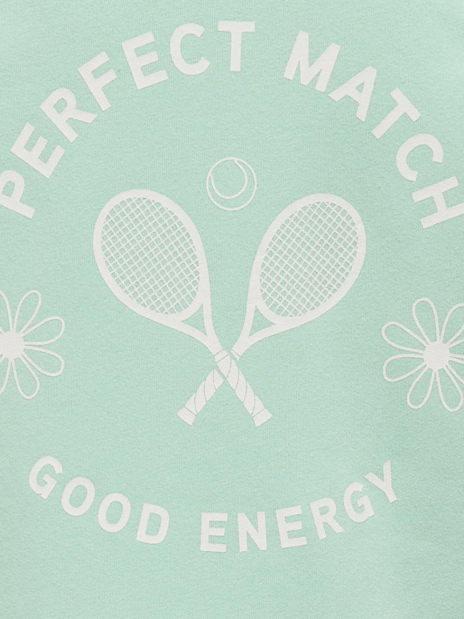 Sweat à col rond koglovely vert fille - Only