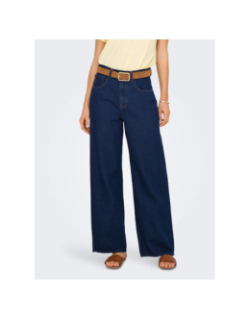 Jean large hope taille haute bleu femme - Only