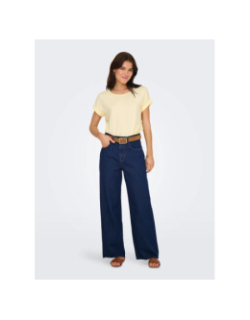 Jean large hope taille haute bleu femme - Only