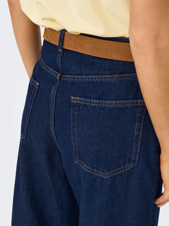 Jean large hope taille haute bleu femme - Only