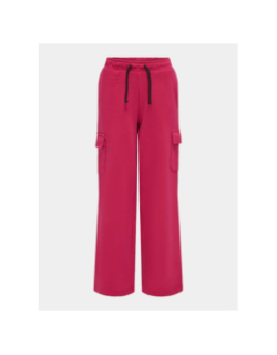 Pantalon jogging cargo wide leg koganna rose fille - Only