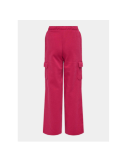 Pantalon jogging cargo wide leg koganna rose fille - Only