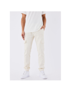 Pantalon cargo à taille élastique blanc homme - Asics