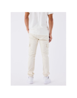 Pantalon cargo à taille élastique blanc homme - Asics
