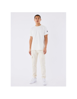 Pantalon cargo à taille élastique blanc homme - Asics