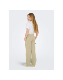 Pantalon jogging cargo wide leg koganna beige fille - Only