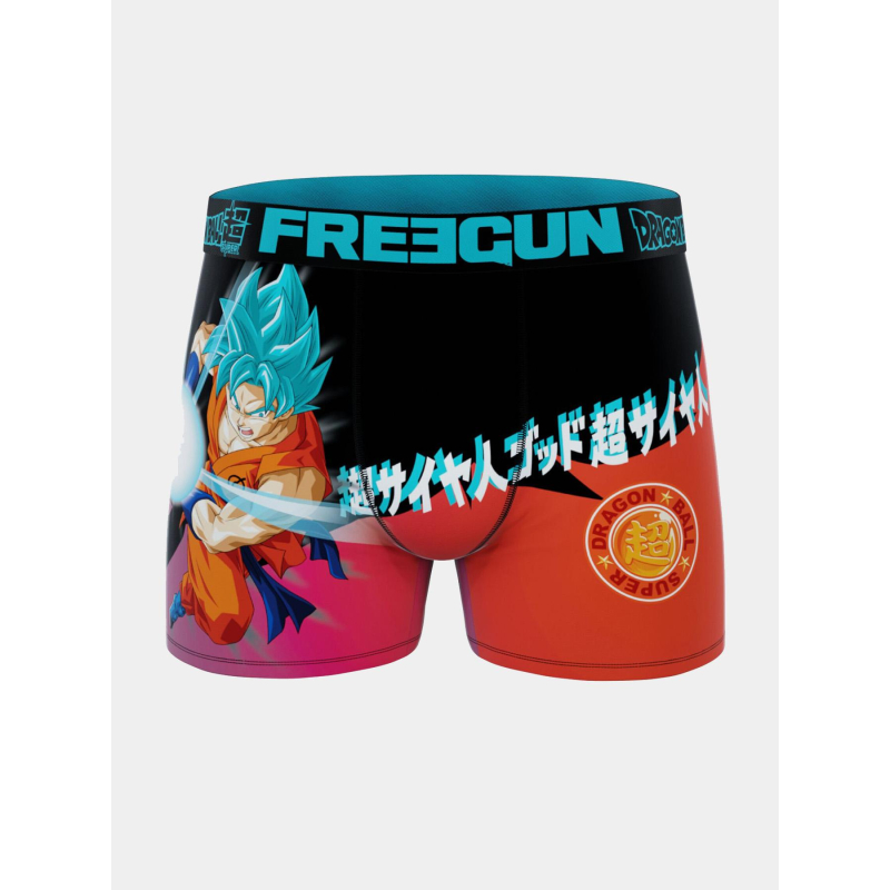 Boxer en microfibre dbs goku ssjb rouge homme - Freegun