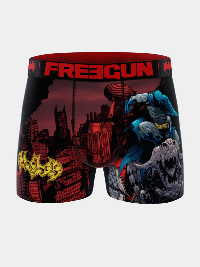 Boxer en microfibre dc batman rouge homme - Freegun