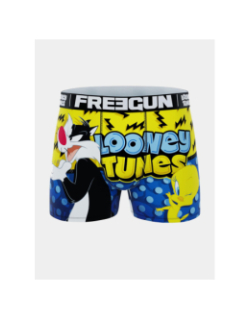 Boxer en microfibre looney tunes jaune homme - Freegun