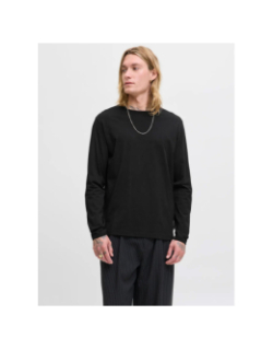 T-shirt à manches longues jjeorganic noir homme - Jack & Jones