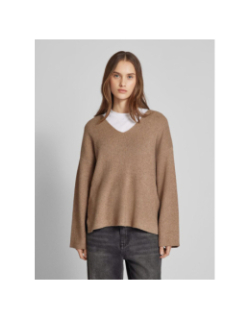 Pull côtelé katia marron femme - Only