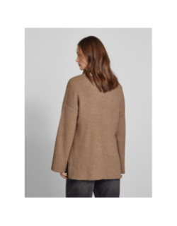 Pull côtelé katia marron femme - Only
