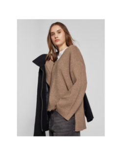 Pull côtelé katia marron femme - Only