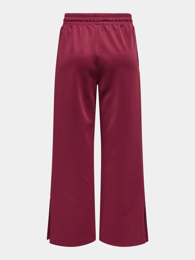 Pantalon large lue bordeaux femme - Only