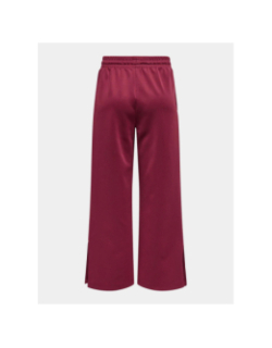 Pantalon large lue bordeaux femme - Only