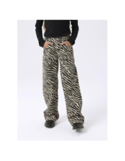 Jean zébré nkfrose wide fit beige fille - Name It