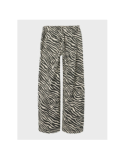 Jean zébré nkfrose wide fit beige fille - Name It