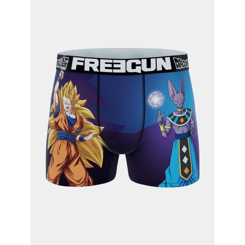 Boxer en microfibre dbs goku ssj3 beerus violet homme - Freegun