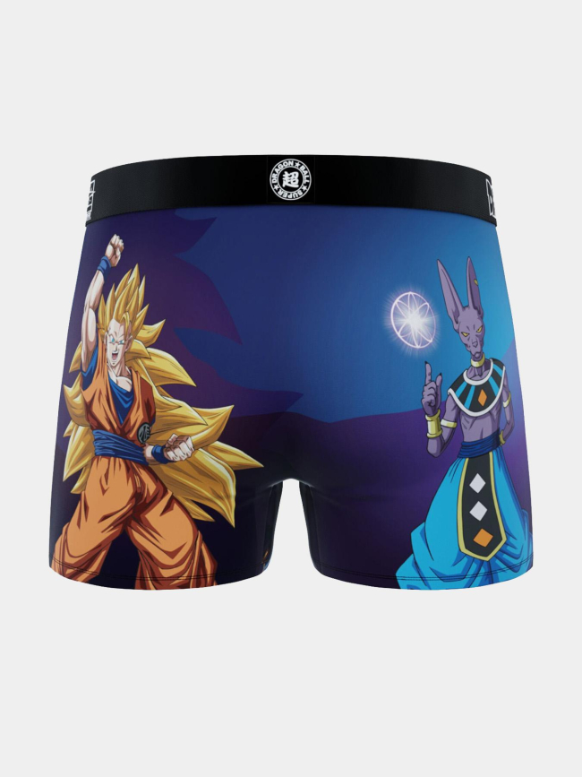 Boxer en microfibre dbs goku ssj3 beerus violet homme - Freegun