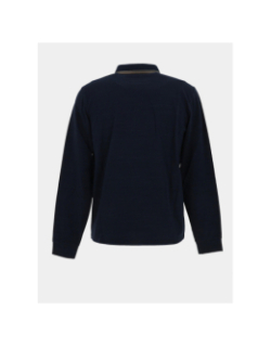 Polo à manches longues basick bleu marine homme - Sun Valley