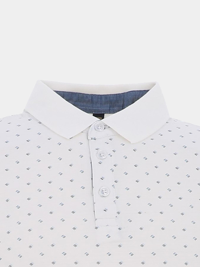 Polo à manches courtes bicest blanc homme - Sun Valley