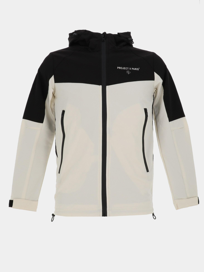 Veste à capuche tech noir et beige enfant - Project X Paris