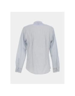 Chemise signature rayé à manches longues laly blanc homme - Benson & Cherry
