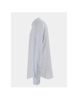 Chemise signature rayé à manches longues laly blanc homme - Benson & Cherry