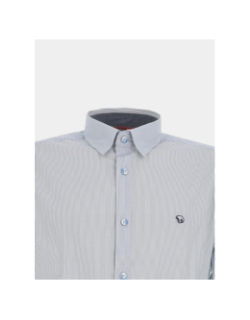 Chemise signature rayé à manches longues laly blanc homme - Benson & Cherry