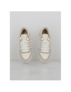 Baskets rapid court low blanc et beige femme - Adidas