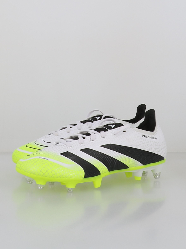 Chaussures de football predator league sg blanc jaune - Adidas