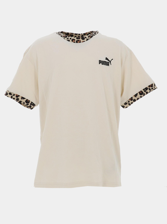 T-shirt à manches courtes ess graphic animal beige femme - Puma