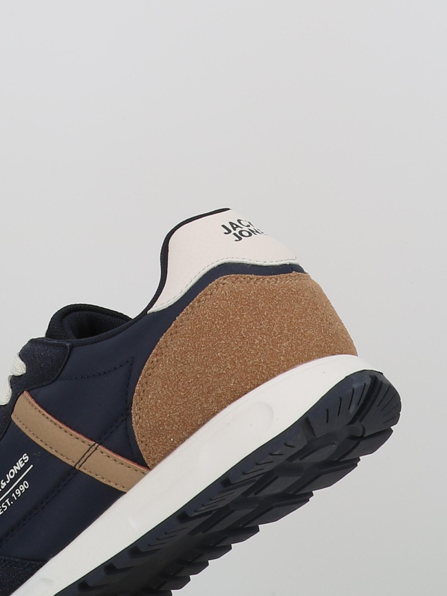 Baskets harrow mesh bleu marine marron homme - Jack & Jones