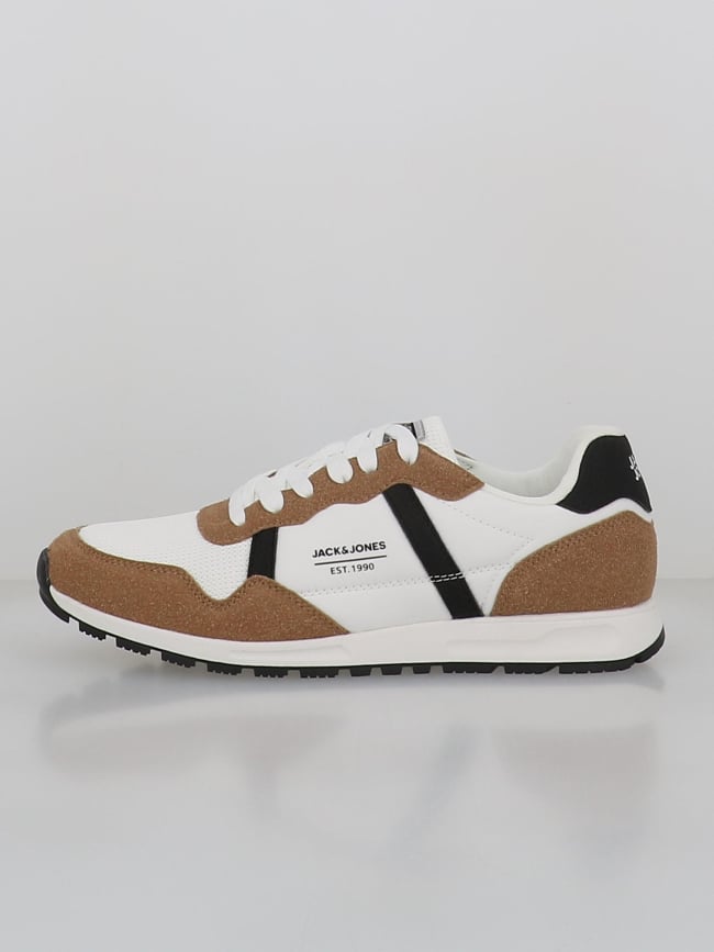 Baskets harrow mesh blanc marron homme - Jack & Jones
