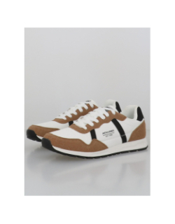 Baskets harrow mesh blanc marron homme - Jack & Jones