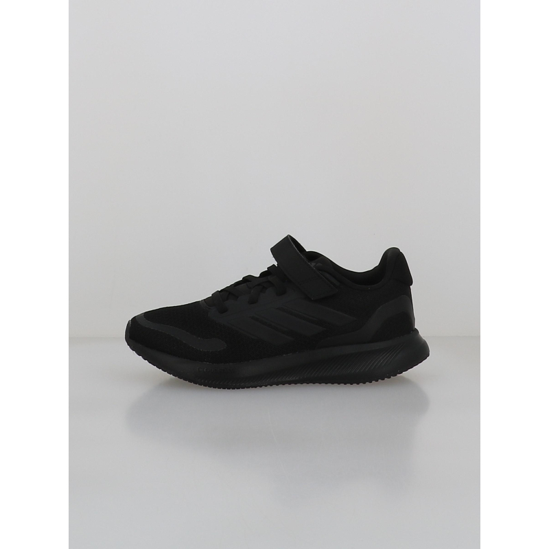 Baskets à scratch runfalcon 5 el c noir enfant - Adidas
