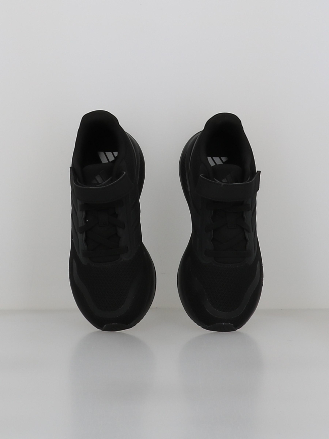 Baskets à scratch runfalcon 5 el c noir enfant - Adidas