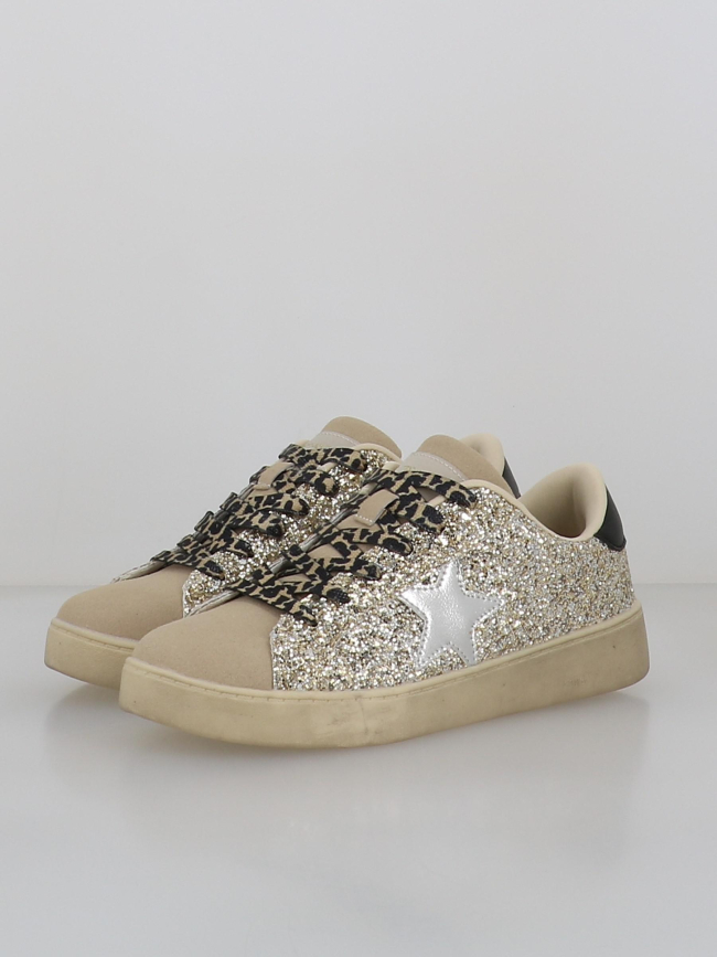 Baskets zapato sra c. brillantes beige femme - Teddy Smith